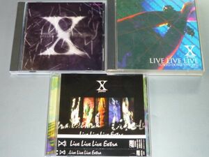 CD X アルバム3枚セット X JAPAN X SINGLES/LIVE LIVE LIVE TOKYO DOME 1993-1996/Live Live Live Extra