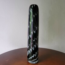 いけばな 池坊 大作 硝子 51cm 華道師範所蔵品 Japanese Vintage Style Flower Vase 和モダン デザイン フラワーベース 花瓶 花器 ガラス_画像3