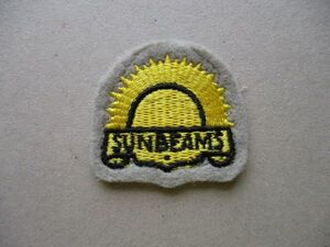 SUNBEAMS刺繍ワッペン/ロゴLOGOアメリカSUNサンビームSalvation Army Youth USAビンテージ太陽programパッチPATCH太陽光アップリケ V191