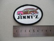 80s ジミーズJIMMY'Z ワッペン/FORD WOODY WAGONカルフォルニアLOGOサーフィンSURFビンテージJim Ganzerサーフsk8パッチPATCHスケート V192_画像7