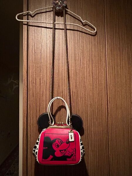 coach×Disney×キースヘリングコラボ 2weyがま口バッグ