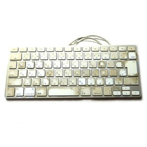 定番モデル! apple アップル iMac Mac Book マック 有線 純正 キーボード Keyboard 日本語配列 A1242 2008年 シルバー ジャンク品