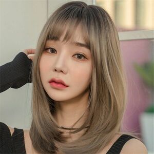  prompt decision * wig medium semi long full wig nature medical care for ma long re-.. Shibuya series gradation Karl Lolita . color 