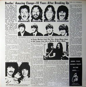 THE BEATLES/ JOHN PAUL GEORGE RINGO IN THE 1970'S...(1LP)