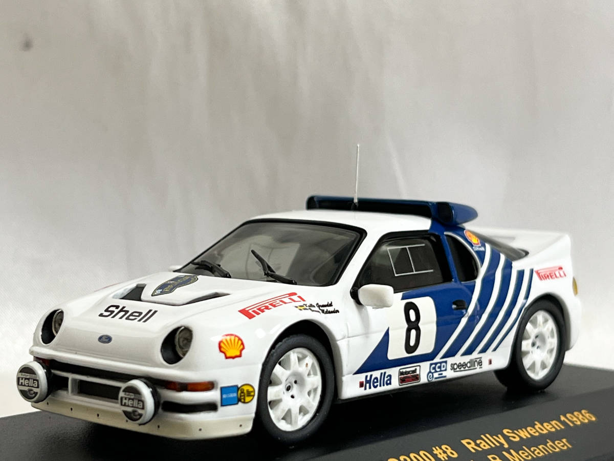 □PMA 1/43 1986 フォードRS 200 ブラック-