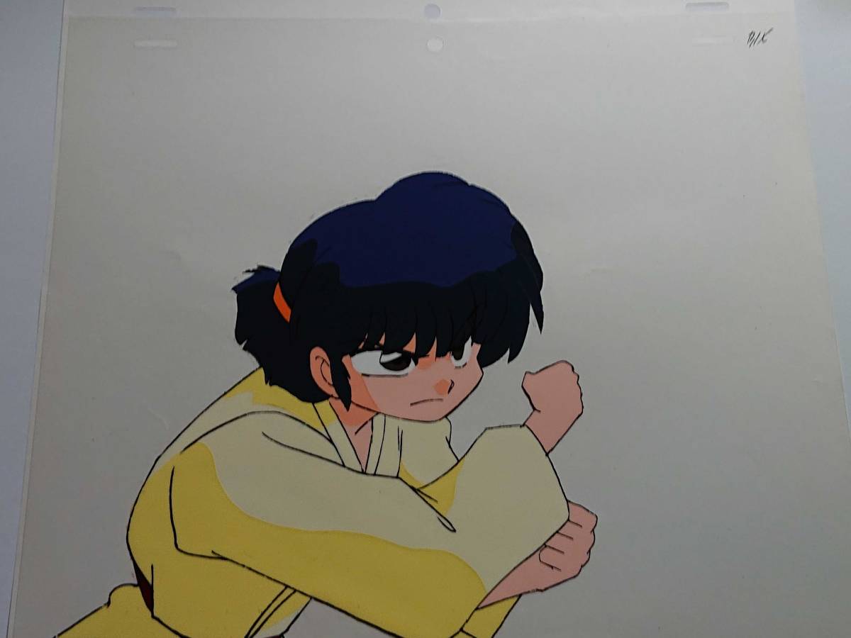 期間限定】 らんま1/2 シャンプー 猫 背景付きセル画 レア