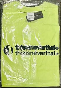 thisisneverthat Tシャツ NEON YELLOW (M)