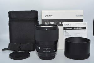 【特上品】 SIGMA 単焦点望遠レンズ Art 135mm F1.8 DG HSM キヤノン用 フルサイズ対応　＃5967