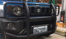 WIN76 ジムニー シエラ JB74W フロント ガードバー グリルガード スチール 黒 カンガルーバー jimny_画像7