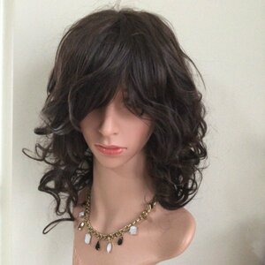 OWG35-51 long Karl full wig natural Brown Bob stylish wig white ... volume up 