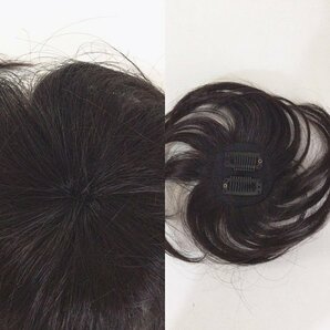 OWG51-2 ②  展示品 人毛100 手のひらちょこっと ヘアピース ボリュームアップ おしゃれウイッグ  白髪隠しの画像3