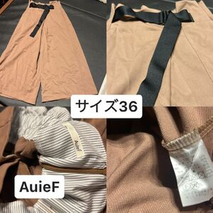 AuieF アウィーエフワイドパンツ