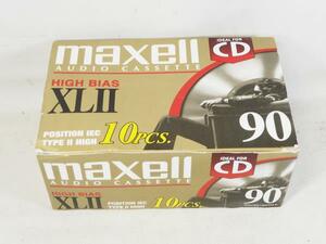 δmaxell XLⅡ 90 ハイポジション　カセットテープ　10パック入りBOX　未開封未使用品　マクセル　