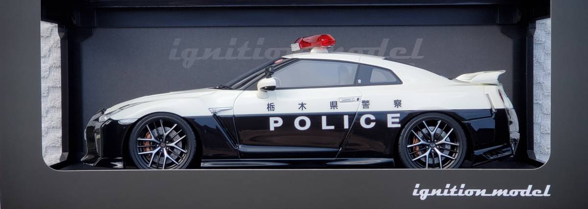 IG 1/18 ignition model ニッサン R35 GT-R 2018 栃木警察高速道路交通