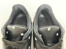 希少 美品 ディオール オム DIOR HOMME ドット柄 水玉模様 レザー ローカット スニーカー 42 26.5～27cm前後 紐付き メンズ シューズ 靴 黒_画像9