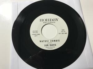 Jan Davis - Watusi Zombie ☆UK Re 7″☆JUNGLE EXOTIC ☆名盤Jungle Exotica収録!!ゾンビ～！！！！