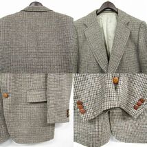 サイズ ？ Harris Tweed STANLEY BLACKER ツイード ウール テーラード ジャケット ブレザー ハリスツイード 古着 ビンテージ 3AU2604_画像8