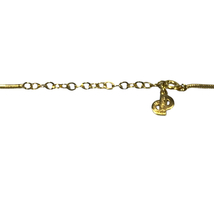 Christian Dior ディオール ネックレス ペンダント シェル 貝殻モチーフ ロゴ ラインストーン ゴールド アクセサリー_画像6