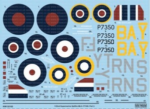 キッツワールド KW132102 1/32 KW132102 1/32 Scale Supermarine Spitfire Mk.IIa BBMF Part Two Supermarine Spi・・・