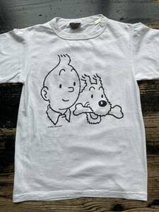 90s 1990s 90年代 1990年代 TINTIN タンタン HBO USA製 タンタンの冒険 レトロ 古着 Tシャツ ビンテージ アニメ 漫画 映画