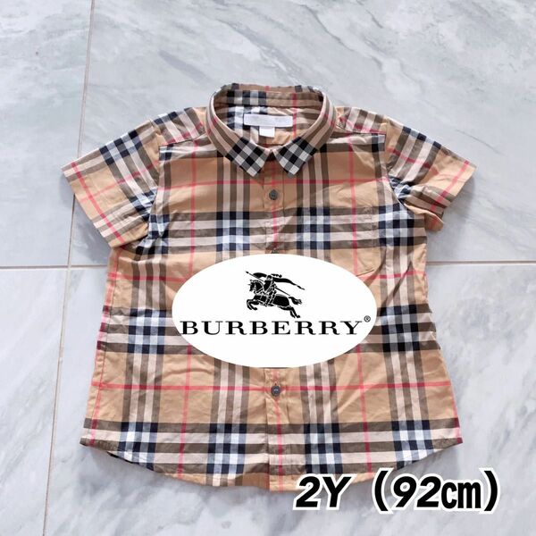［送料込］　2Y(92㎝）　BURBERRY チェックシャツ