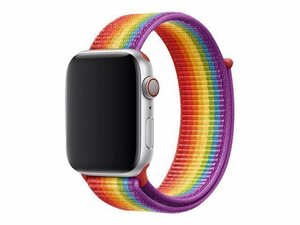 2.送料無料 新品未開封品 apple watch純正品バンド 38mm/40mm/41mmケース用プライドエディションスポーツループ MV9Q2FE/A 正規品