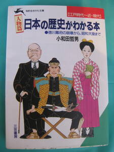 ■日本の歴史がわかる本・人物篇・徳川幕府の崩壊から昭和天皇まで 【江戸時代～近・現代】 三笠書房 知的生きかた文庫 カバー；日暮修一