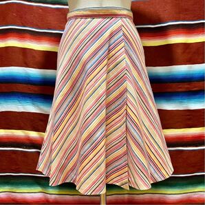 70’s Jantzen ストライプ ラップスカート 検索: 古着 ジャンセン ビンテージ Made in USA 70年代 巻きスカートの画像1