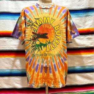 2008 JIMMY BUFFETT タイダイ ツアーTシャツ 検索: 古着 ジミーブァフェット TieDye ロックT シングルステッチ ビンテージ