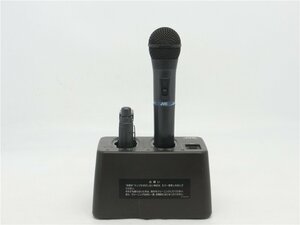 中古　JVC ワイヤレスマイク ハンド型 WM-P970・WM-P980・充電器 WT-C63 　通電のみ確認済み　動作不明　ジャンク品　送料無料