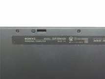 中古ノートパソコン　SONY　SVF15N17DJP　15.6型　CORE4世代i3 　BIOSまで表示　本体止めネジ欠品　表示不良　詳細不明　ジャンク品_画像7