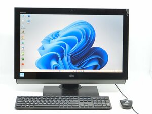 中古 一体型パソコン Win11+office 富士通 FH77/DD core i7-3630QM/新品SSD512GB/メモリ8GB/無線内蔵/23インチ/カメラ　地デジOK　訳あり品