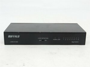 中古品　Buffalo スイッチングハブ LSW6-GT-8NS/BK　送料無料