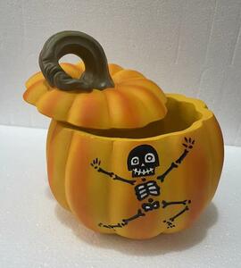 ハロウィン 飾り 可愛い かぼちゃ　置物 貯蔵タンク　パンプキン　オーナメント 装飾 パーティー デコレーション Halloween　X658