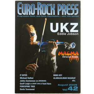 ##EURO-ROCK PRESS 2009年8月 Vol.42★UKZ,MAGMA,Michael Rother(NEU),Eddie Jobson,,Jukka Gustavson(Wigwam)★ユーロロックプレス