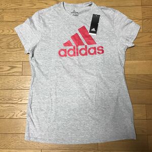 adidas WOMEN”S SHORT SLEEVE T-SHIRTS size-XL(着丈73身幅55) 未使用(タグ付き) 送料無料 NCNR