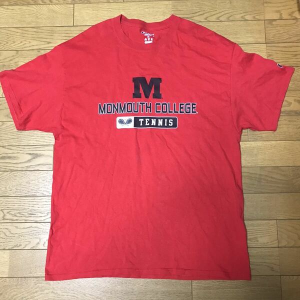 NCAA MONMOUTH UNIVERSITY MEN’S SHORT SLEEVE T-SHIRTS (Champion) size-XL(着丈75身幅57) 中古(美品) 送料無料 NCNR