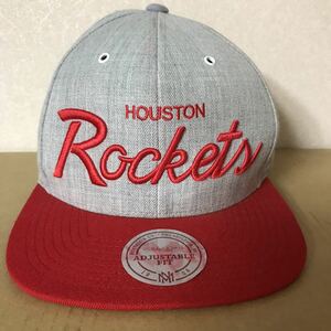 NBA HOUSTON ROCKETS ADJUSTABLE FIT CAP (Mitchell & Ness) 中古(美品) 送料無料 NCNR
