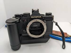 ★良品・動作確認済み★ オリンパス OLYMPUS OM-2 ブラック ボディ ★ Winder２, ストラップおまけ #1166