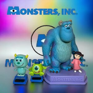 DisneyPIXAR モンスターズインク サリー ブー フィギュア ソーラーゆらゆらおもちゃ サリー マイク