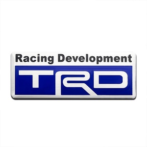 【ブルー】TRD SPORTS アルミ エンブレム ステッカーC 