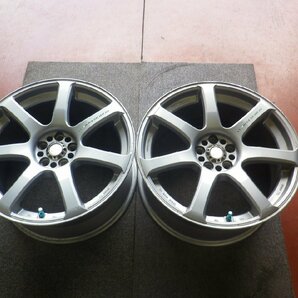 WORK ワーク エモーション XT7♪18×8.5J/PCD100/5H/+46/ハブ61♪店頭受け取り歓迎♪ホイールのみ2本販売♪R509W40の画像9