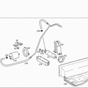 w210後期の燃料ポンプと燃料フィルターの間のホース ホンダ純正