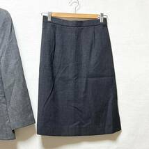 即決 ジュンアシダ jun ashida レディース スカート スーツ サイズ9 グレー系 レターパック可 (689717)_画像4