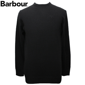 バブアー Barbour セーター メンズ ニット クルーネック 丸首 長袖 ブラック サイズL MKN0345 BK31 新品
