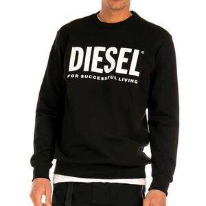 DIESEL スウェット　S-GIR-DIVISION-LOGO 00SWFH 0BAWT トレーナー ブラック XLサイズ ディーゼル