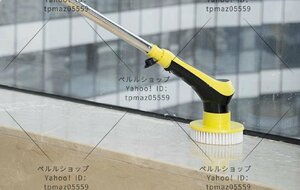 10点セット usb 充電式 伸縮可 水洗い可 お風呂掃除 窓掃除 電動お掃除ブラシ ガラスクリーニングブラシ 防水 ipx6 ポリッシャー