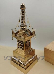 極上品 宝篋印塔 舎利塔 密教法具 寺院用仏具 高さ29cm