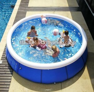  home use pool vinyl pool round large air pool for children pool popular playing in water large pool child heat countermeasure thickness . leak prevention outdoors for . garden 