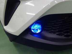 Ｃ－ＨＲ　フォグランプレンズフィルム　クリアブルーフィルム　LEDフォグ用　貼るだけ簡単カット済みフィルム　AQUASTYLE　N